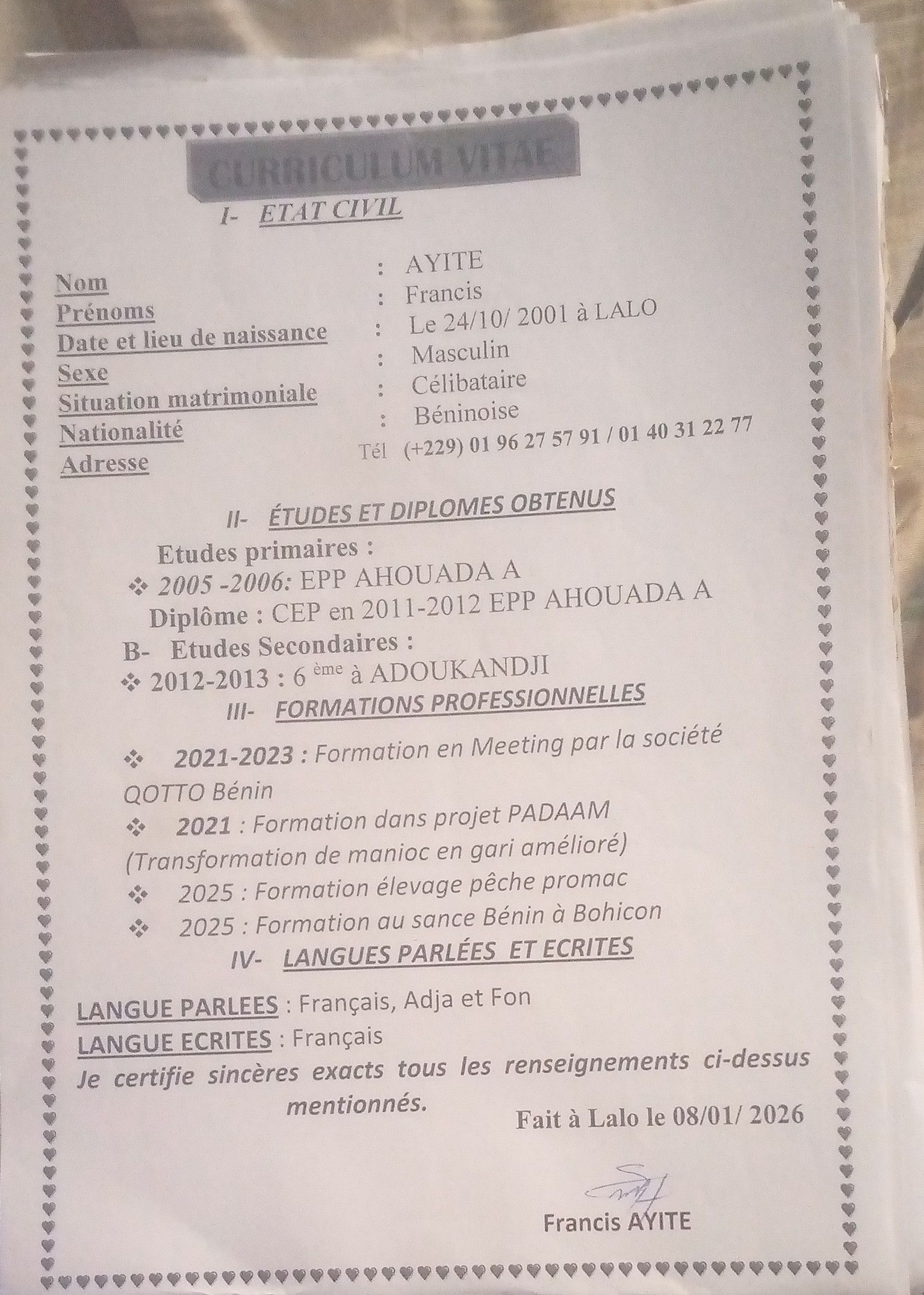 AYITE FRANCIS